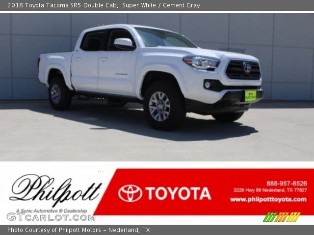 2018 Toyota Tacoma SR5 Double Cab in Super White