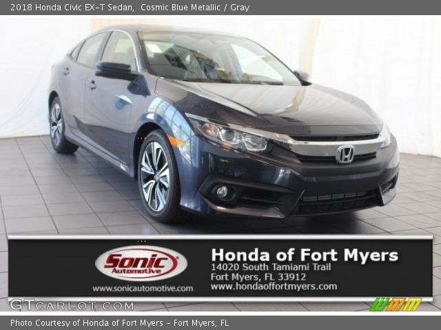 2018 Honda Civic EX-T Sedan in Cosmic Blue Metallic