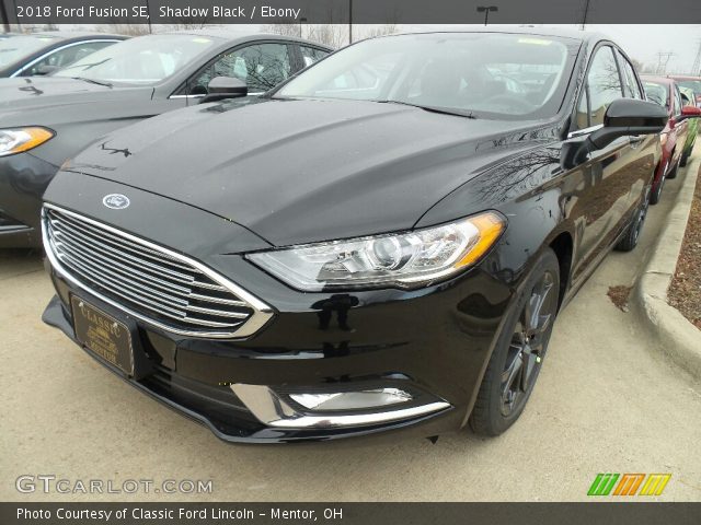 2018 Ford Fusion SE in Shadow Black