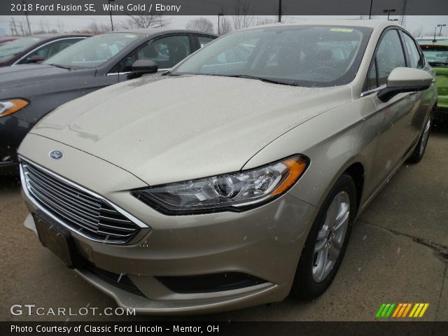 2018 Ford Fusion SE in White Gold