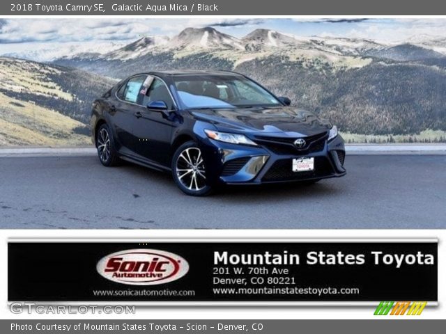 2018 Toyota Camry SE in Galactic Aqua Mica