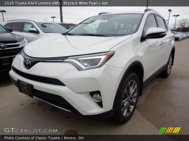 2018 Toyota RAV4 Limited AWD in Blizzard White Pearl
