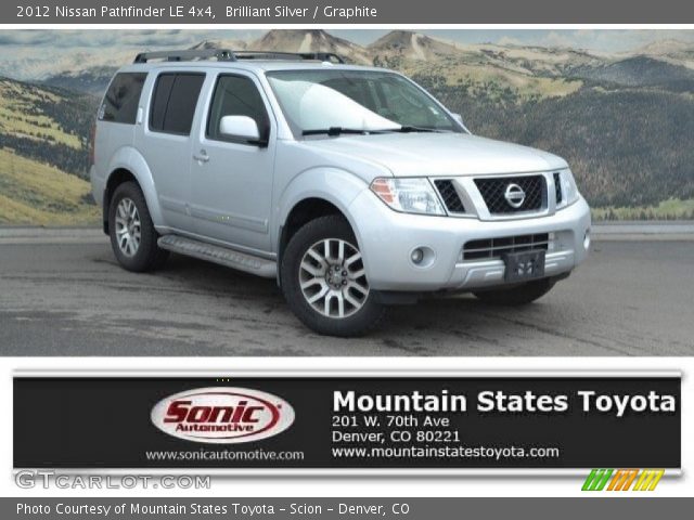 2012 Nissan Pathfinder LE 4x4 in Brilliant Silver