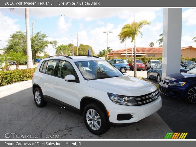 2016 Volkswagen Tiguan S in Pure White