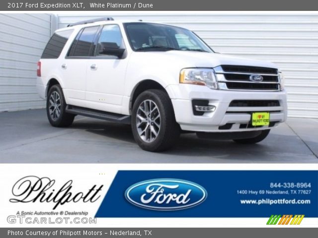 2017 Ford Expedition XLT in White Platinum