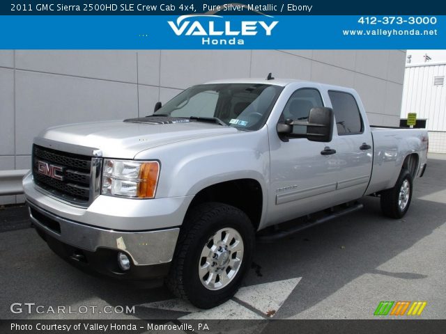 2011 GMC Sierra 2500HD SLE Crew Cab 4x4 in Pure Silver Metallic