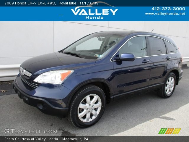 2009 Honda CR-V EX-L 4WD in Royal Blue Pearl