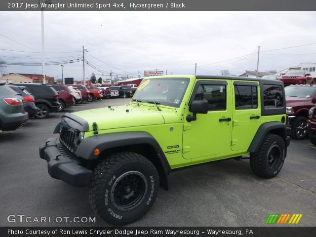 2017 Jeep Wrangler Unlimited Sport 4x4 in Hypergreen