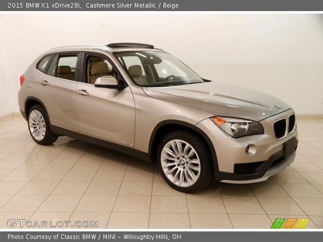 2015 BMW X1 xDrive28i in Cashmere Silver Metallic