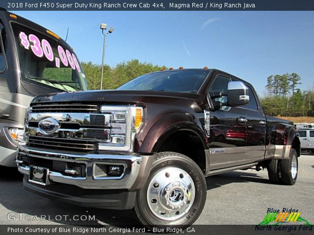 2018 Ford F450 Super Duty King Ranch Crew Cab 4x4 in Magma Red