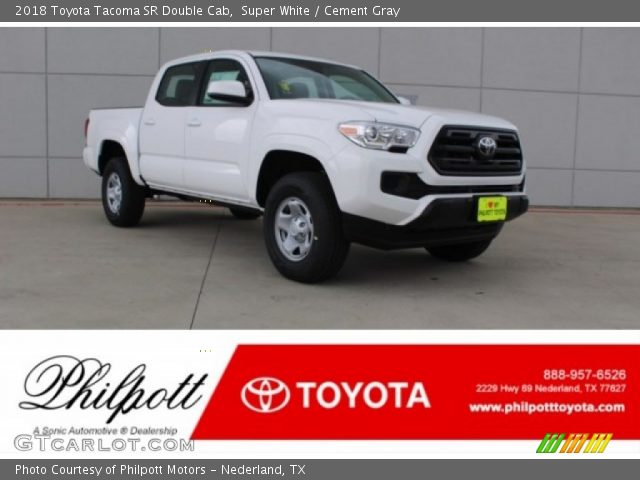 2018 Toyota Tacoma SR Double Cab in Super White