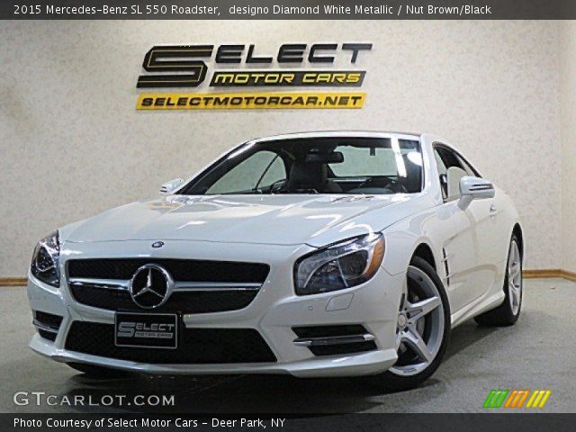 2015 Mercedes-Benz SL 550 Roadster in designo Diamond White Metallic