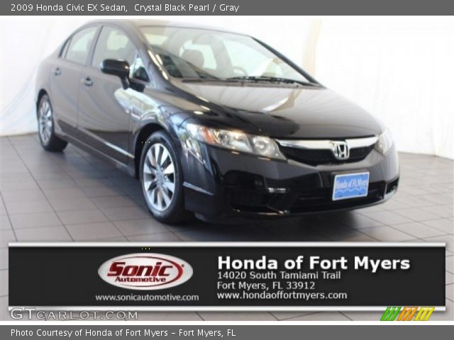 2009 Honda Civic EX Sedan in Crystal Black Pearl