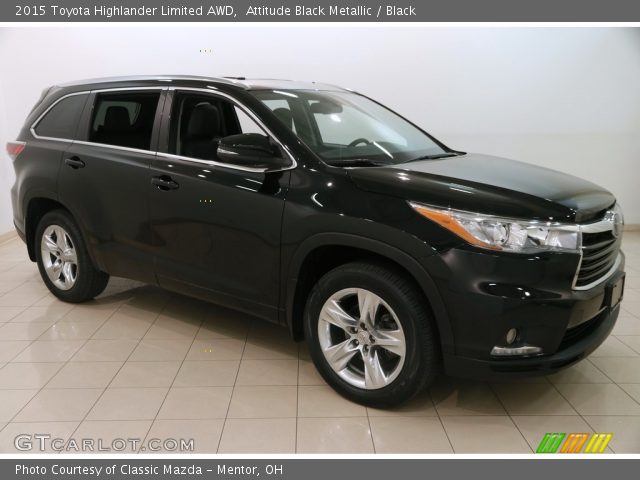 2015 Toyota Highlander Limited AWD in Attitude Black Metallic