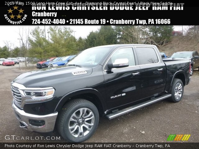 2019 Ram 1500 Long Horn Crew Cab 4x4 in Diamond Black Crystal Pearl