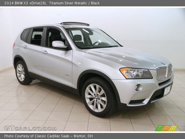 2014 BMW X3 xDrive28i in Titanium Silver Metallic