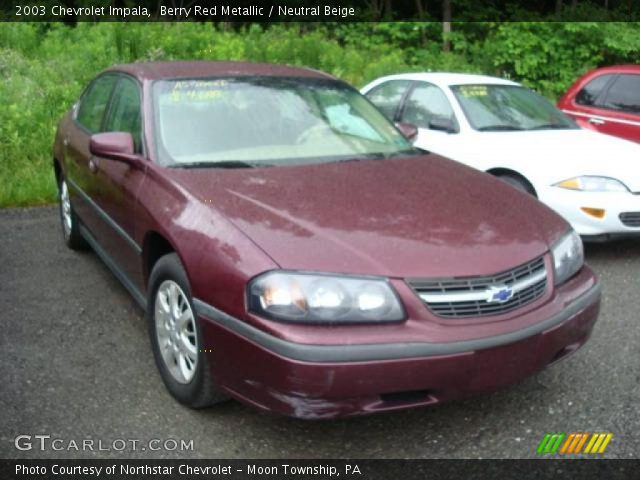 2003 Chevrolet Impala  in Berry Red Metallic