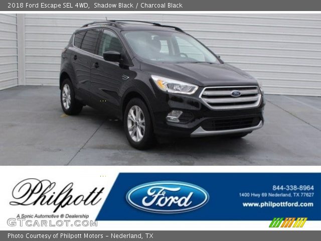 2018 Ford Escape SEL 4WD in Shadow Black