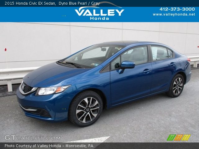 2015 Honda Civic EX Sedan in Dyno Blue Pearl