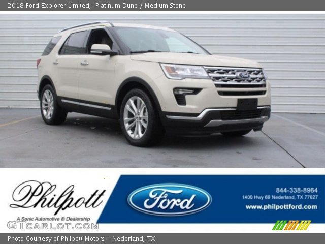 2018 Ford Explorer Limited in Platinum Dune