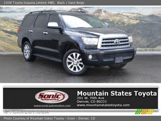 2008 Toyota Sequoia Limited 4WD in Black