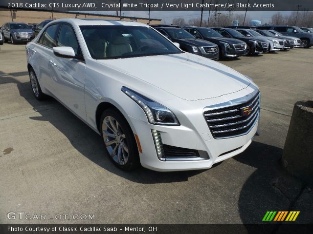 2018 Cadillac CTS Luxury AWD in Crystal White Tricoat