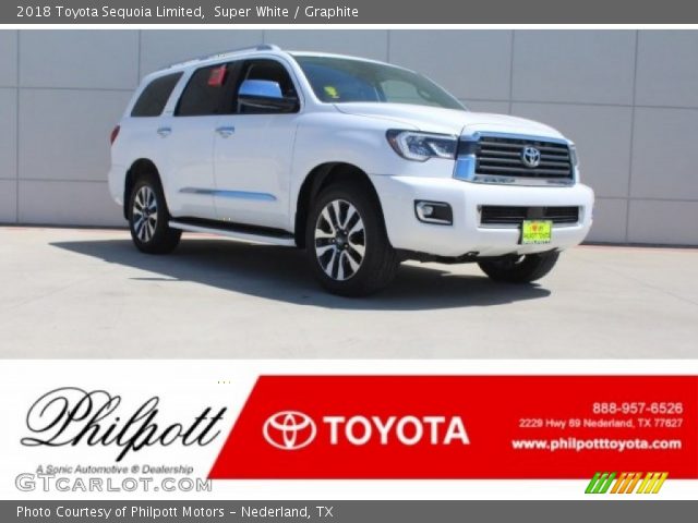 2018 Toyota Sequoia Limited in Super White
