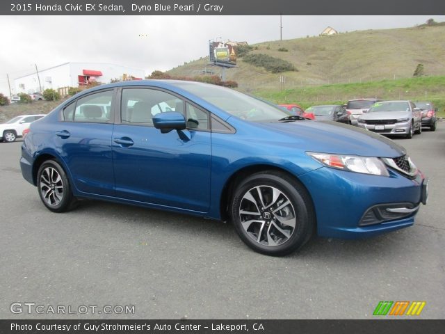 2015 Honda Civic EX Sedan in Dyno Blue Pearl