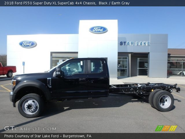 2018 Ford F550 Super Duty XL SuperCab 4x4 Chassis in Black