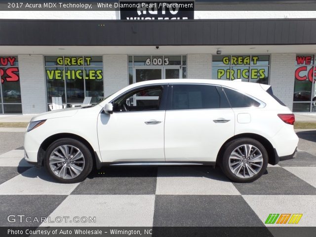 2017 Acura MDX Technology in White Diamond Pearl