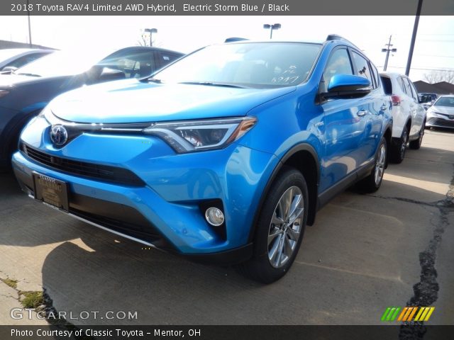 2018 Toyota RAV4 Limited AWD Hybrid in Electric Storm Blue