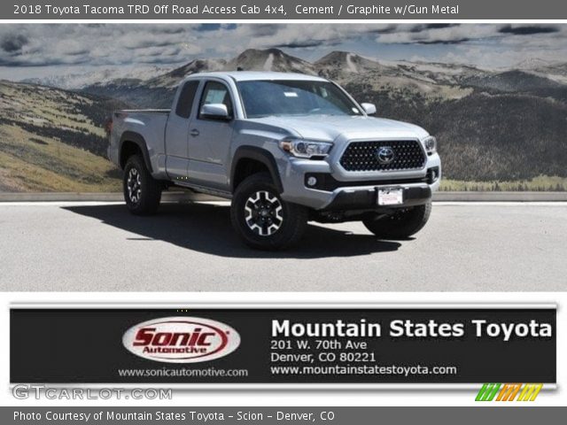 2018 Toyota Tacoma TRD Off Road Access Cab 4x4 in Cement
