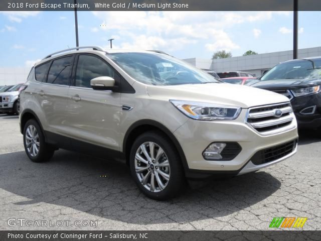2018 Ford Escape Titanium in White Gold