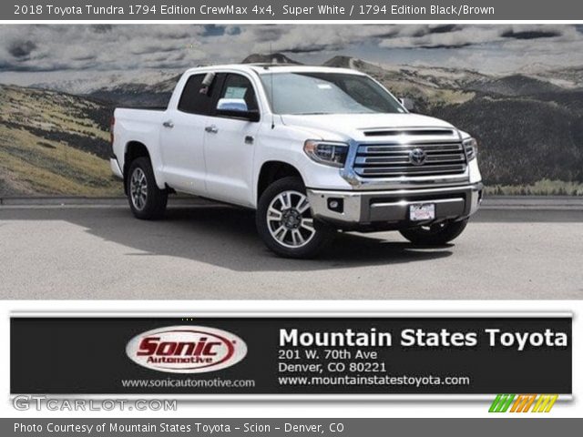 2018 Toyota Tundra 1794 Edition CrewMax 4x4 in Super White