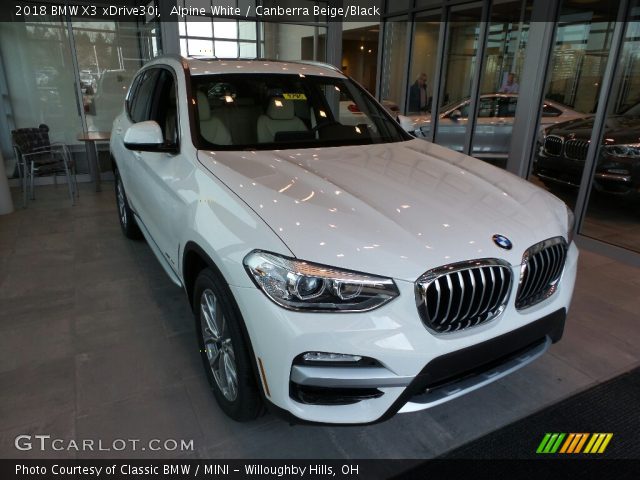 2018 BMW X3 xDrive30i in Alpine White