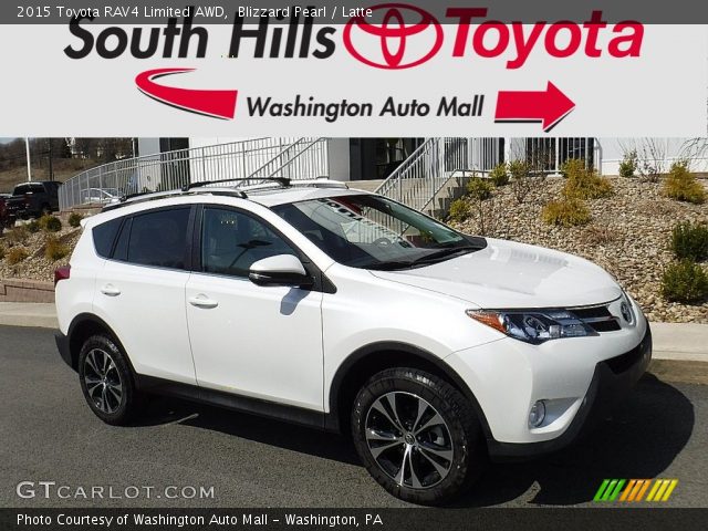 2015 Toyota RAV4 Limited AWD in Blizzard Pearl