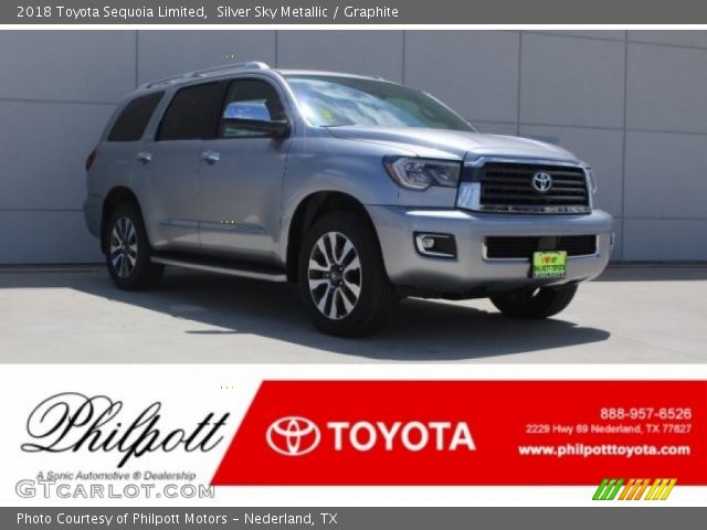 2018 Toyota Sequoia Limited in Silver Sky Metallic