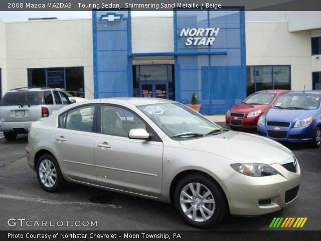 2008 Mazda MAZDA3 i Touring Sedan in Shimmering Sand Metallic