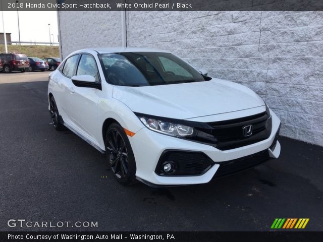 2018 Honda Civic Sport Hatchback in White Orchid Pearl