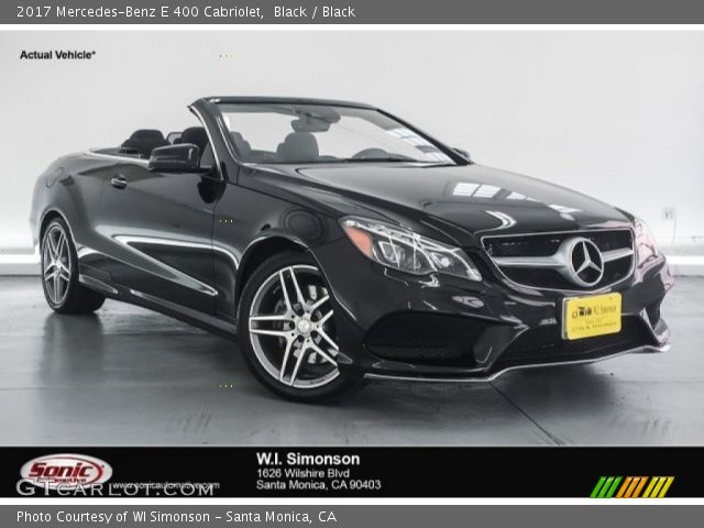 2017 Mercedes-Benz E 400 Cabriolet in Black