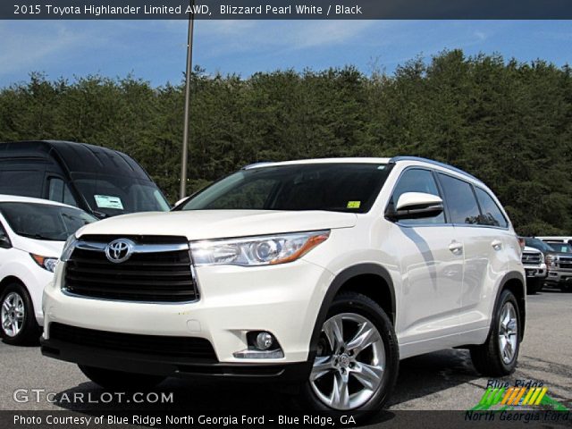 2015 Toyota Highlander Limited AWD in Blizzard Pearl White