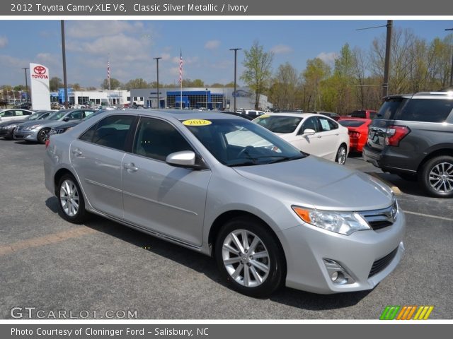 2012 Toyota Camry XLE V6 in Classic Silver Metallic