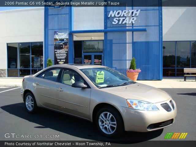 2006 Pontiac G6 V6 Sedan in Sedona Beige Metallic