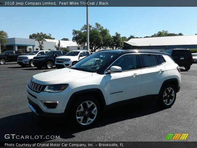 2018 Jeep Compass Limited in Pearl White Tri–Coat