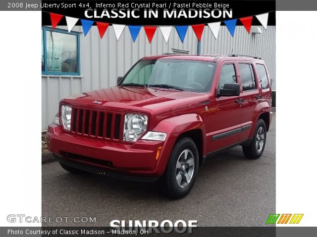 2008 Jeep Liberty Sport 4x4 in Inferno Red Crystal Pearl