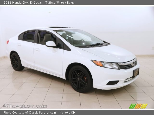 2012 Honda Civic EX Sedan in Taffeta White