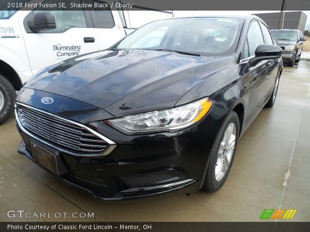2018 Ford Fusion SE in Shadow Black