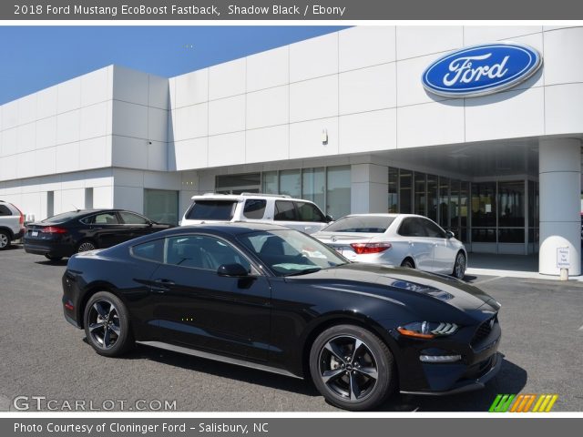 2018 Ford Mustang EcoBoost Fastback in Shadow Black
