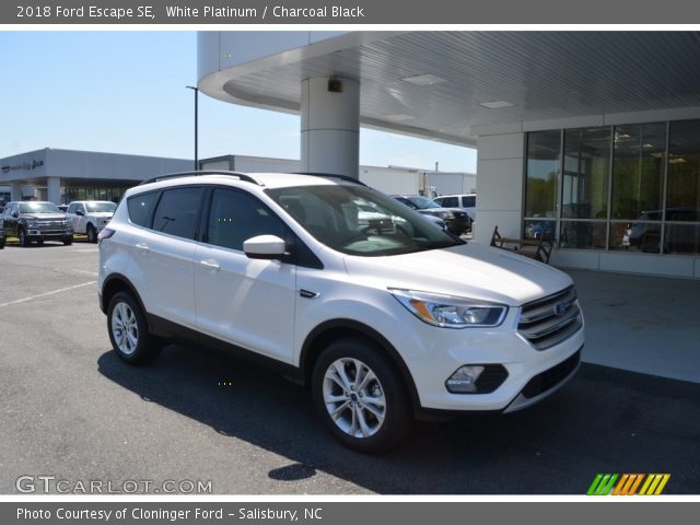 2018 Ford Escape SE in White Platinum