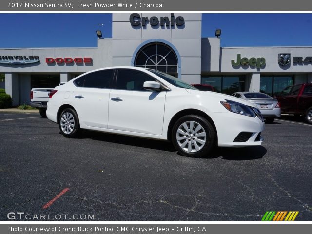2017 Nissan Sentra SV in Fresh Powder White